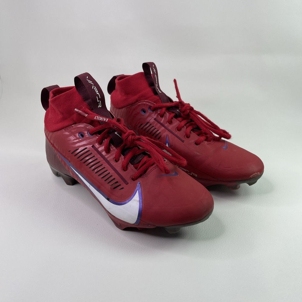 Nike Vapor Edge Pro 360 2 Red Maroon Football Cleats FN0112-600 Men's Size 8